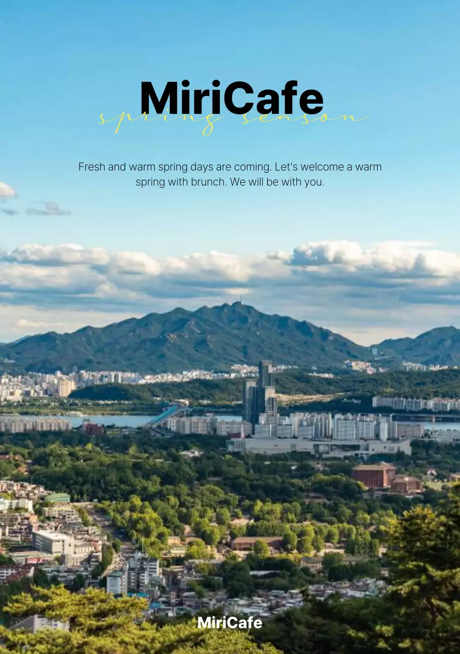 A photo of a clean spring landscape