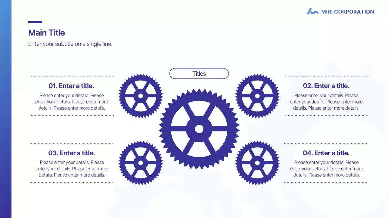블루 프로페셔널 비즈니스 프레젠테이션
