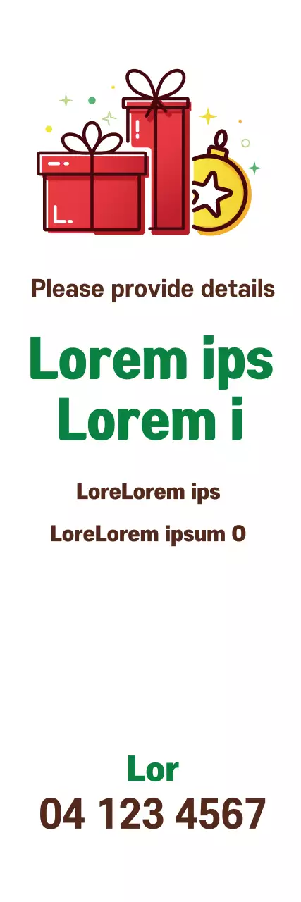 Banner de anúncio de feriado simples vermelho