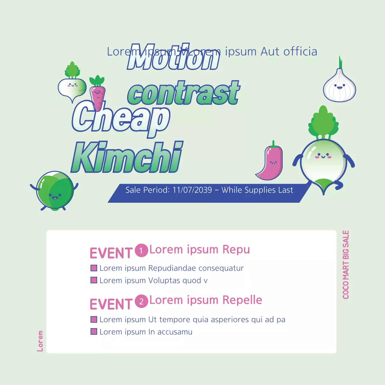 Mint Trendy Kimchi Promotion Banner