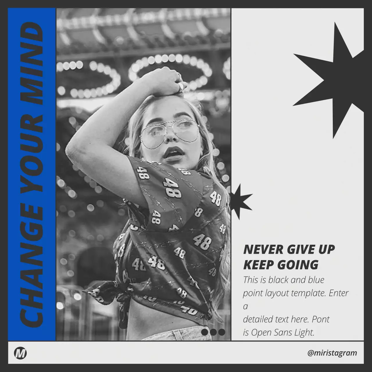 A hip concept layout bundle pack in blue and black