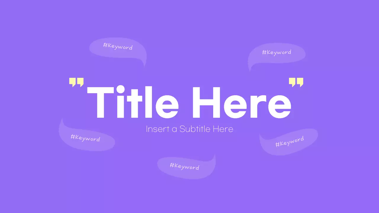 Purple Yellow Simple Concept Business Plan