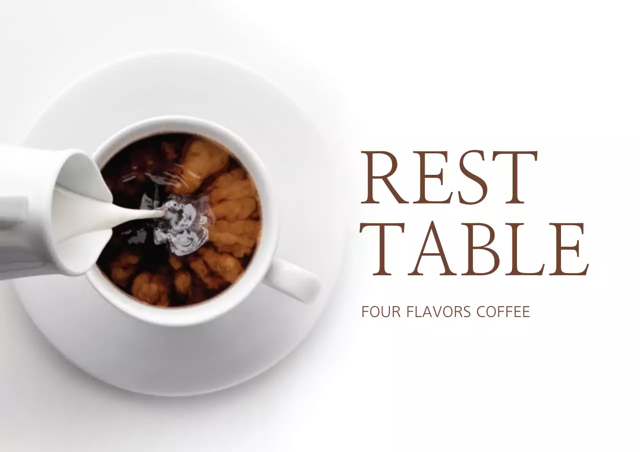 White Minimal Coffee Advertisement Poster