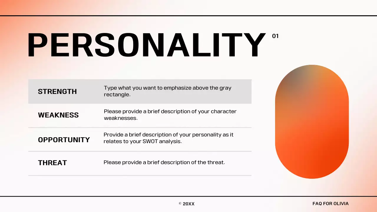 Orange Bold Faq Guide Presentation