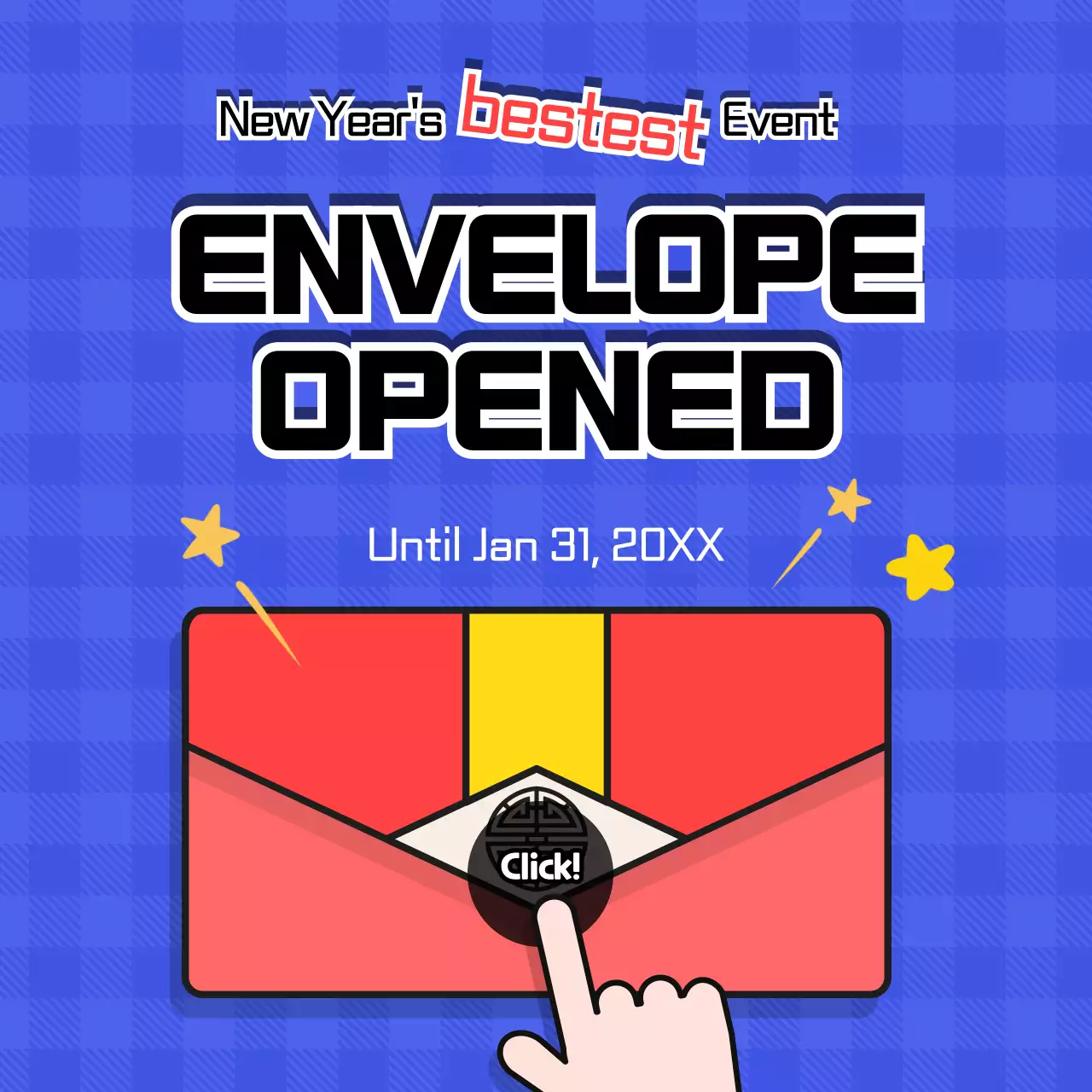 Blue Trendy Event Promotion Social Media Post