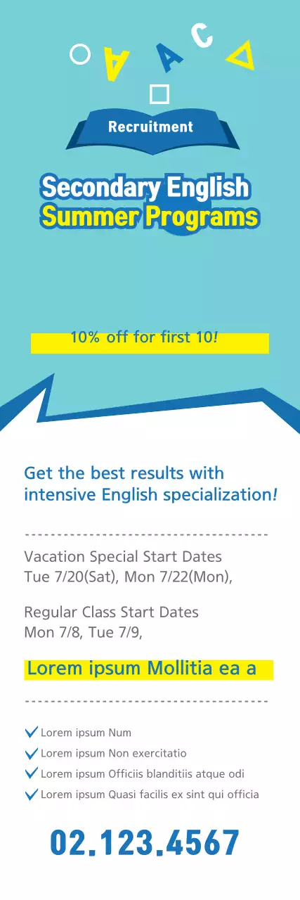 Escola de verão de Inglês Secundário