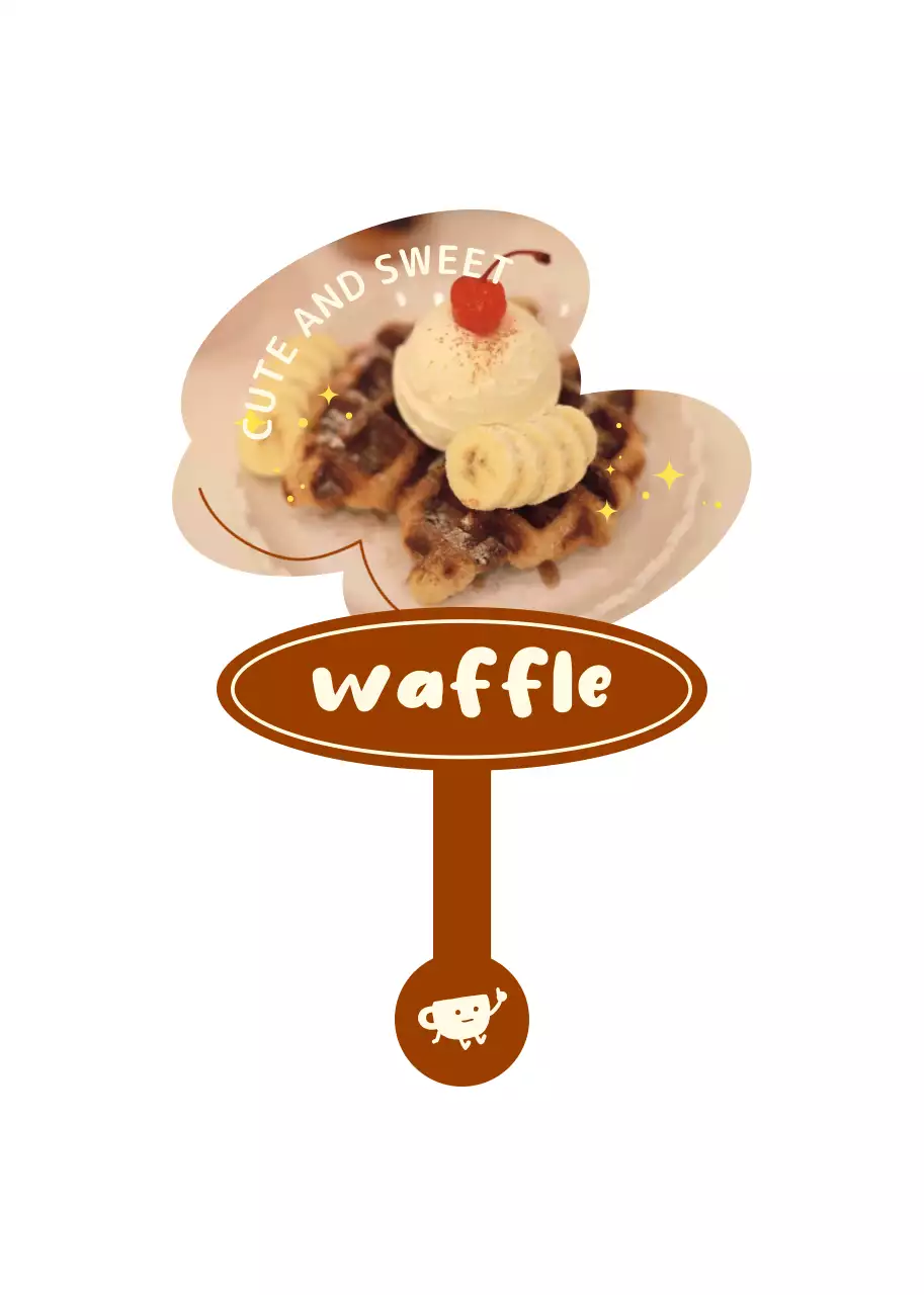 For dessert menus with cute, colorful concepts.