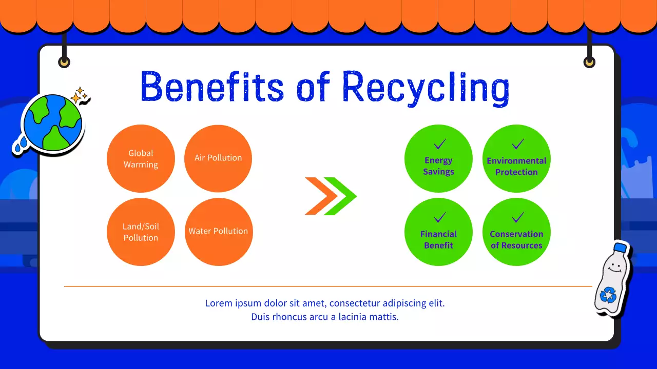 비비드 컬러의 환경을 위한 재활용 플리마켓