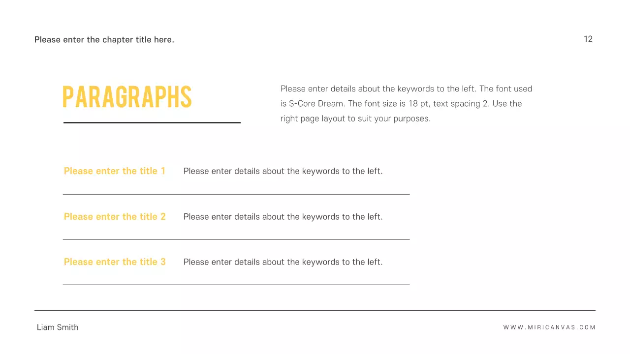 Simple presentations