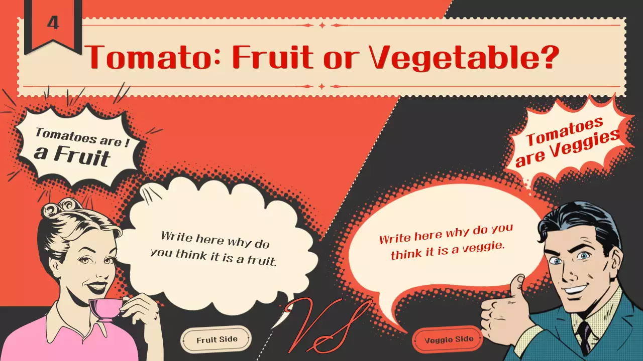 Red Vintage Tomato Guide Presentation