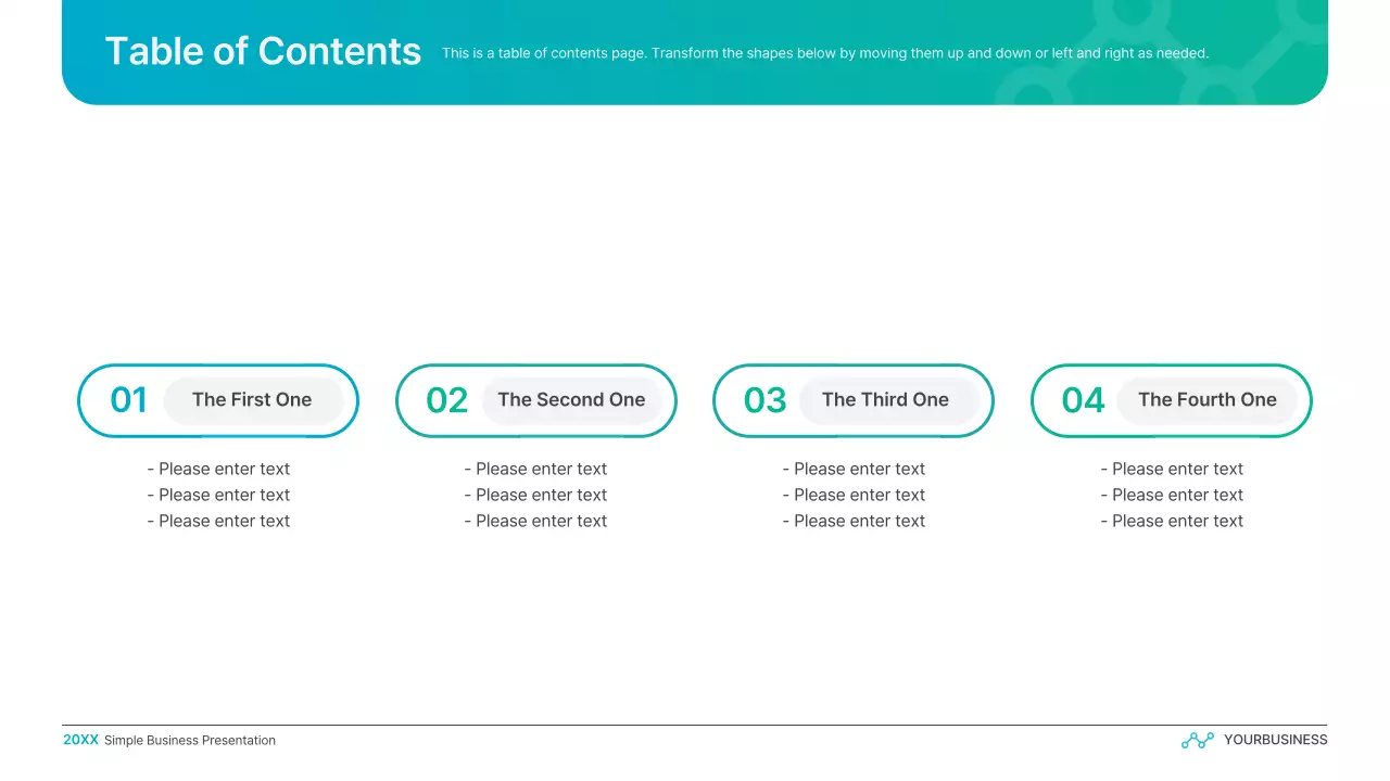 Teal Modern Business Presentation