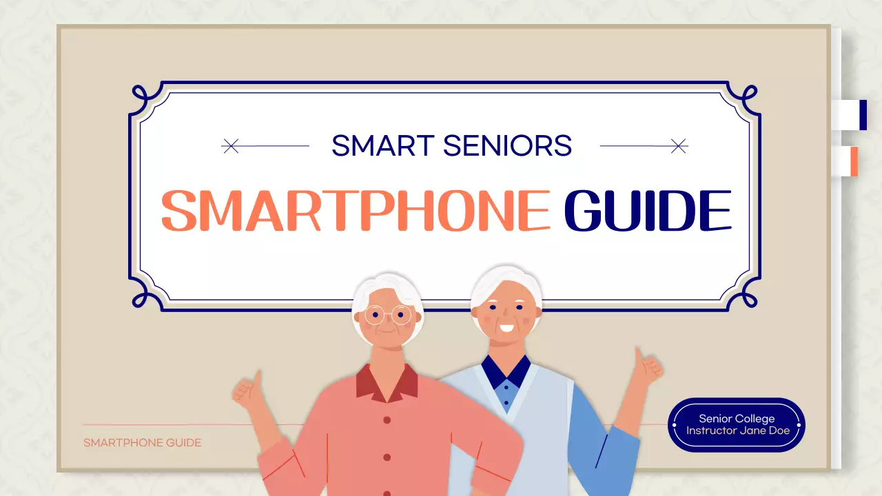 오렌지 심플 스마트폰 가이드 프레젠테이션