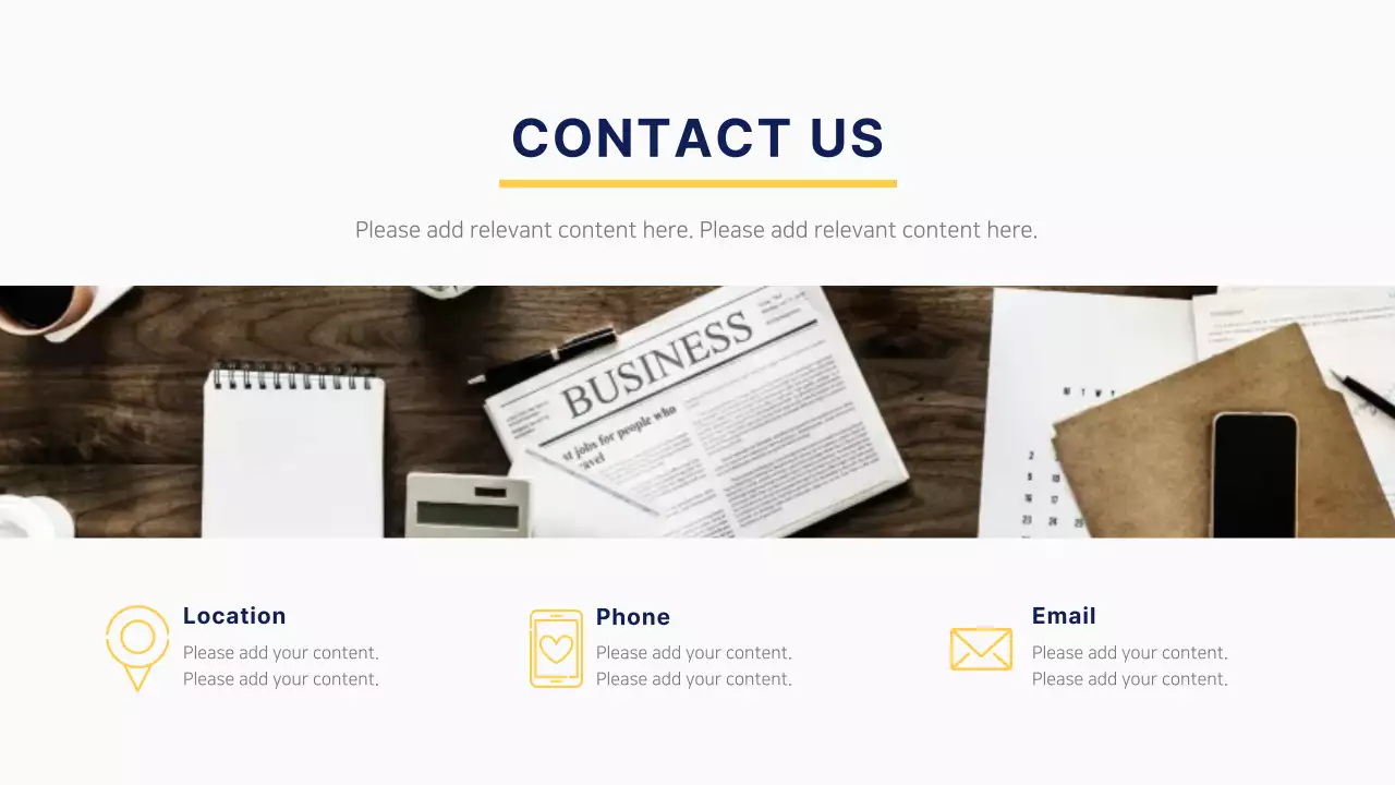 Navy Professional Business Presentation