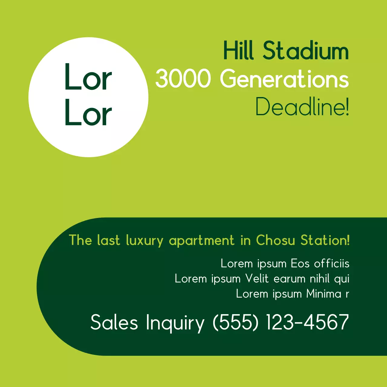 Green Modern Apartment Promotion Banner