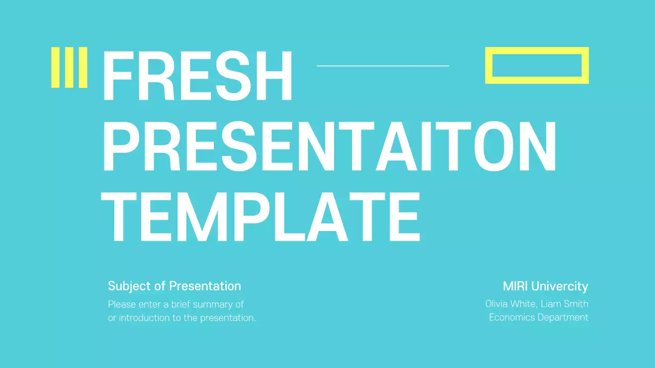 Crisp presentations