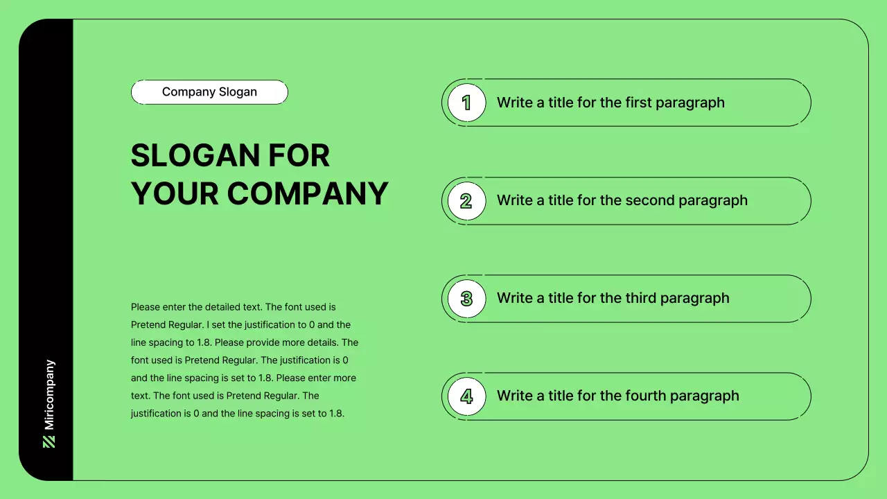 Business illustration with simple lines and green color