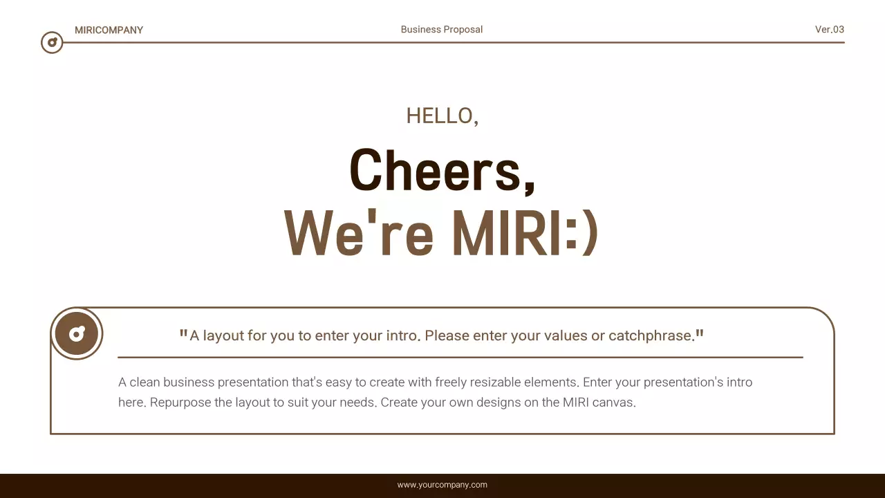 Brown Minimal Business Guide Presentation