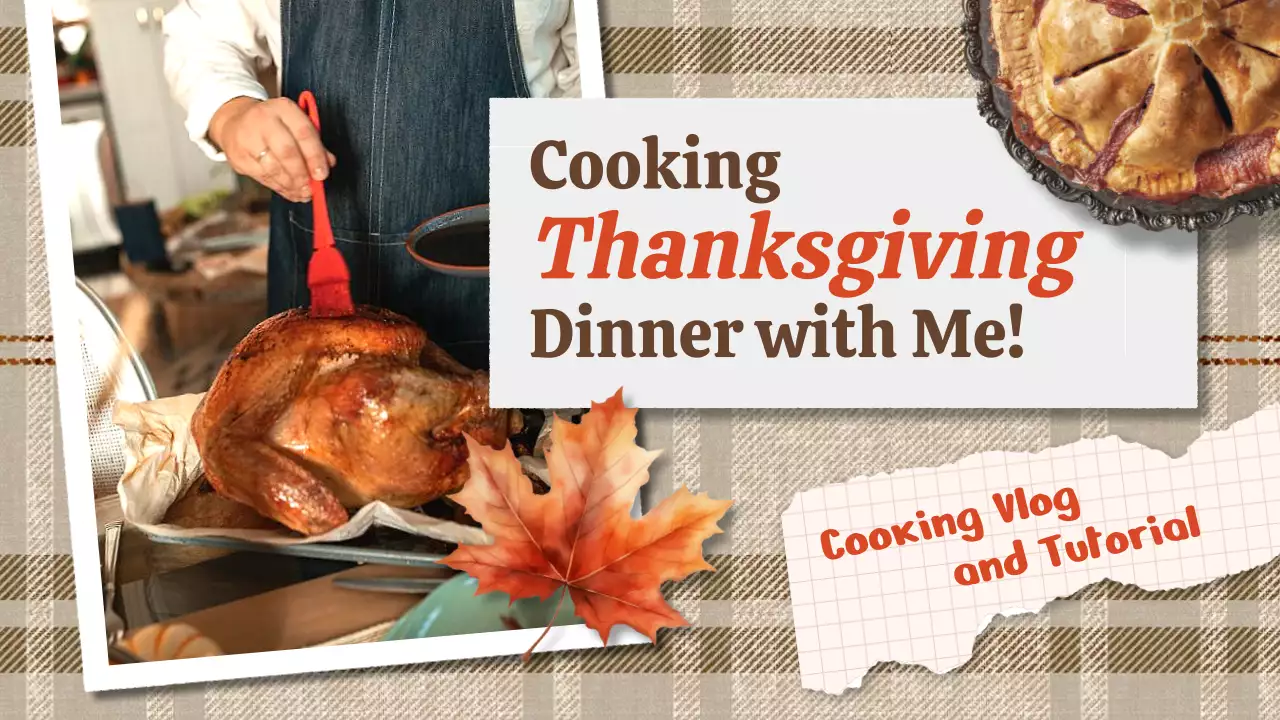 Resep Makan Malam Thanksgiving klasik berwarna krem dan oranye