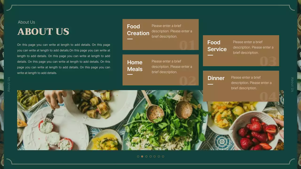 Green Elegant Catering Promotion Presentation