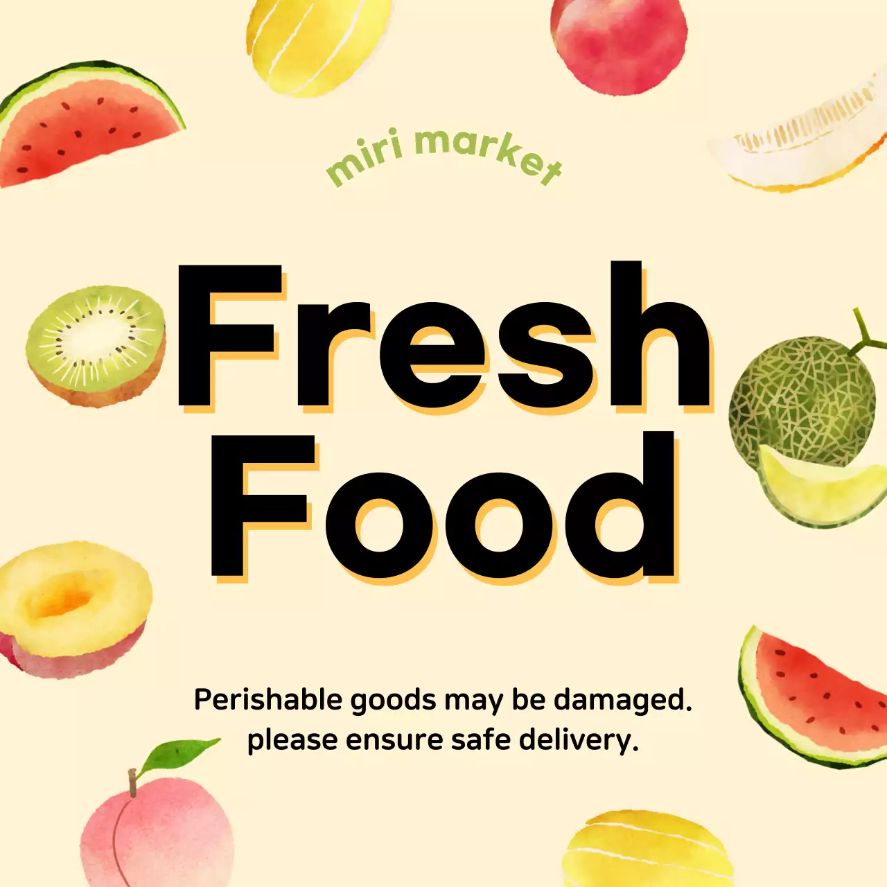 Illustrated Fresh Food Stickers
