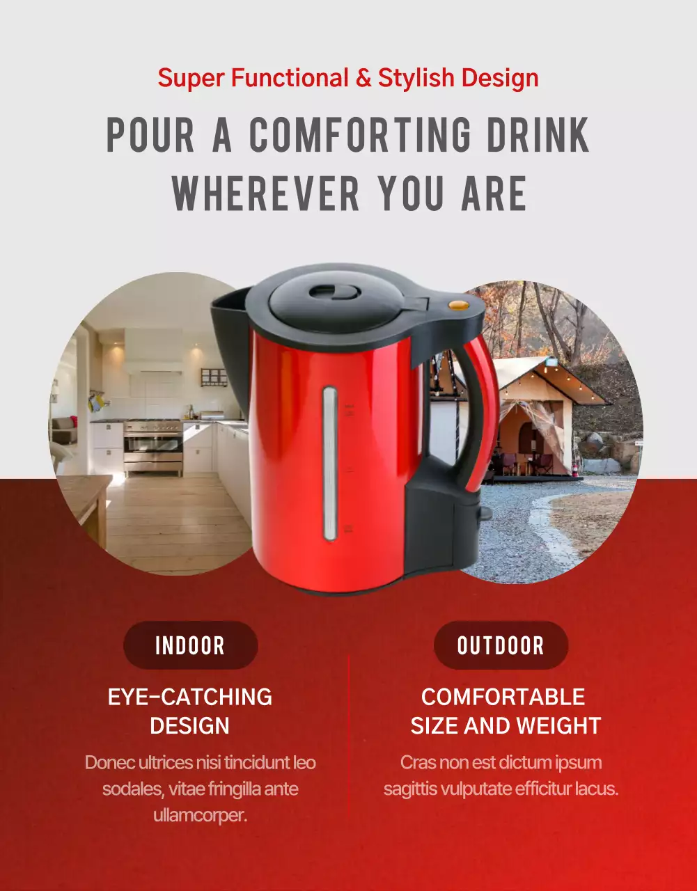 Simple Kettle theme with red and gray colors