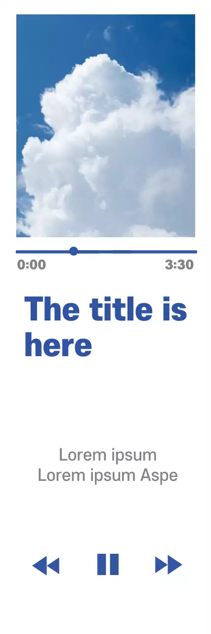 Spanduk Pengumuman Acara Minimal Biru