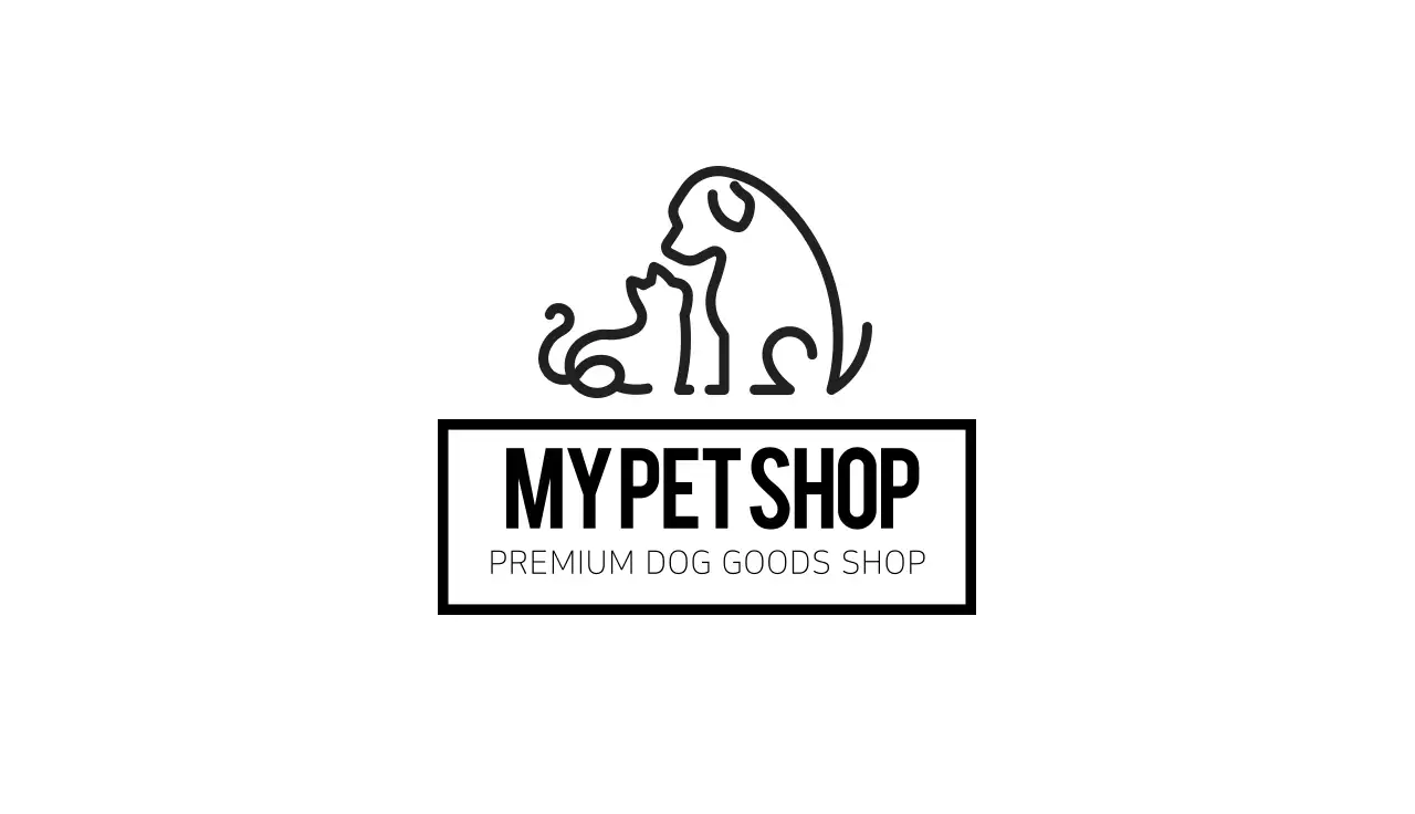 Black Minimalist Pet Business Card