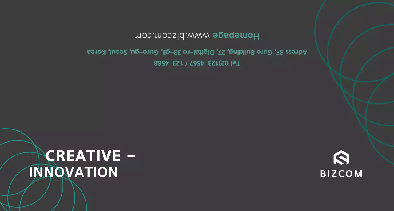 Simple bizcom in black and gray to promote your company