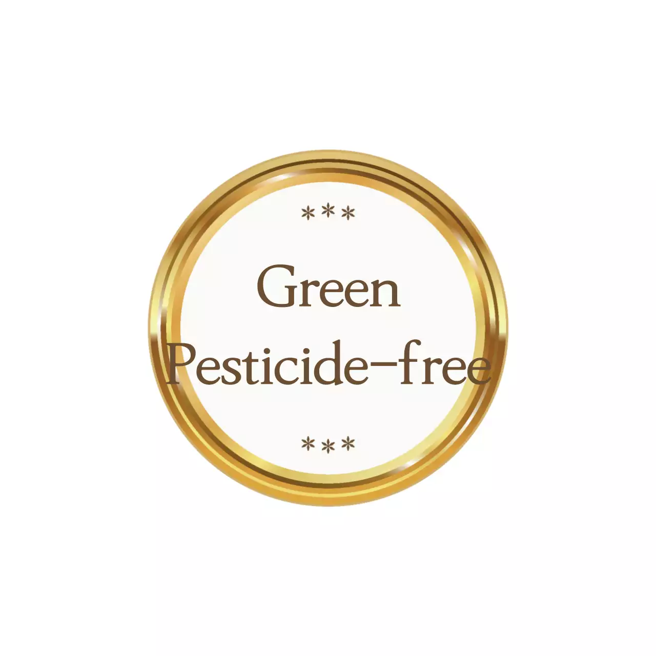 Promoção simples e ecológica com texto dourado e castanho e molduras de ilustração