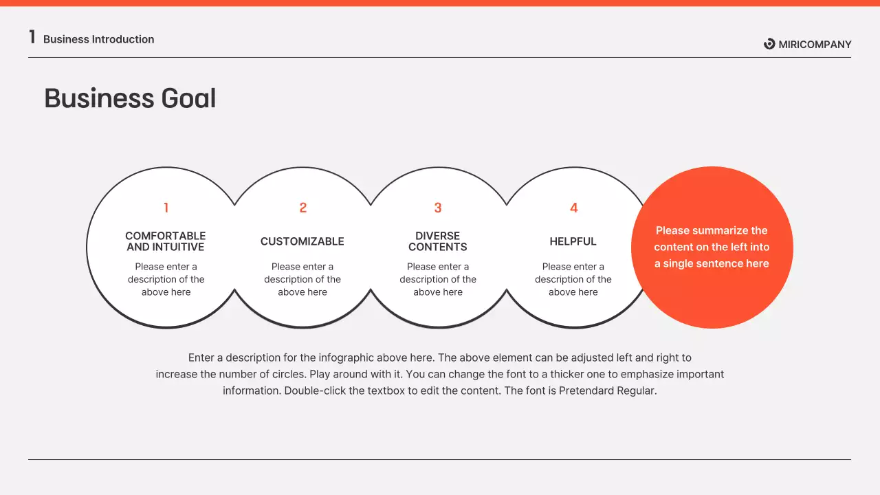 Orange and gray business report presentations