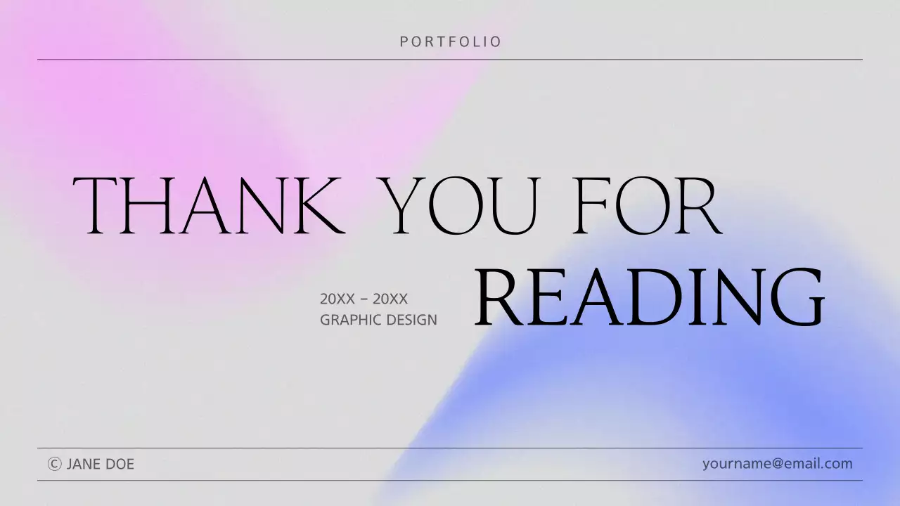 Pastel Minimal Portfolio Design Presentation