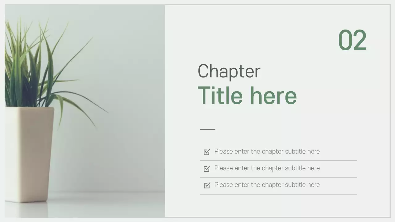 Green Minimal Nature Presentation