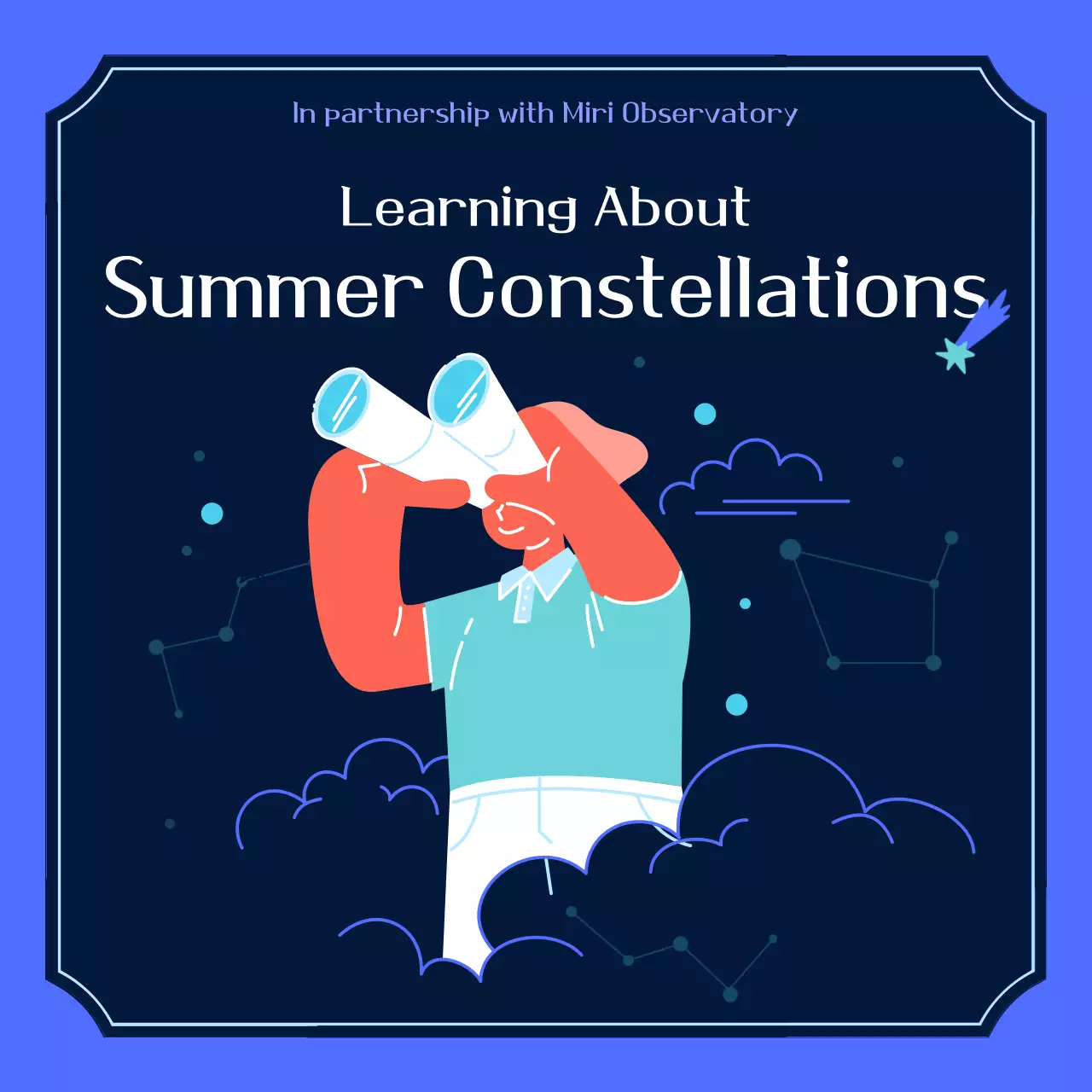 blue cute constellationsillustration summer constellation cardsNews