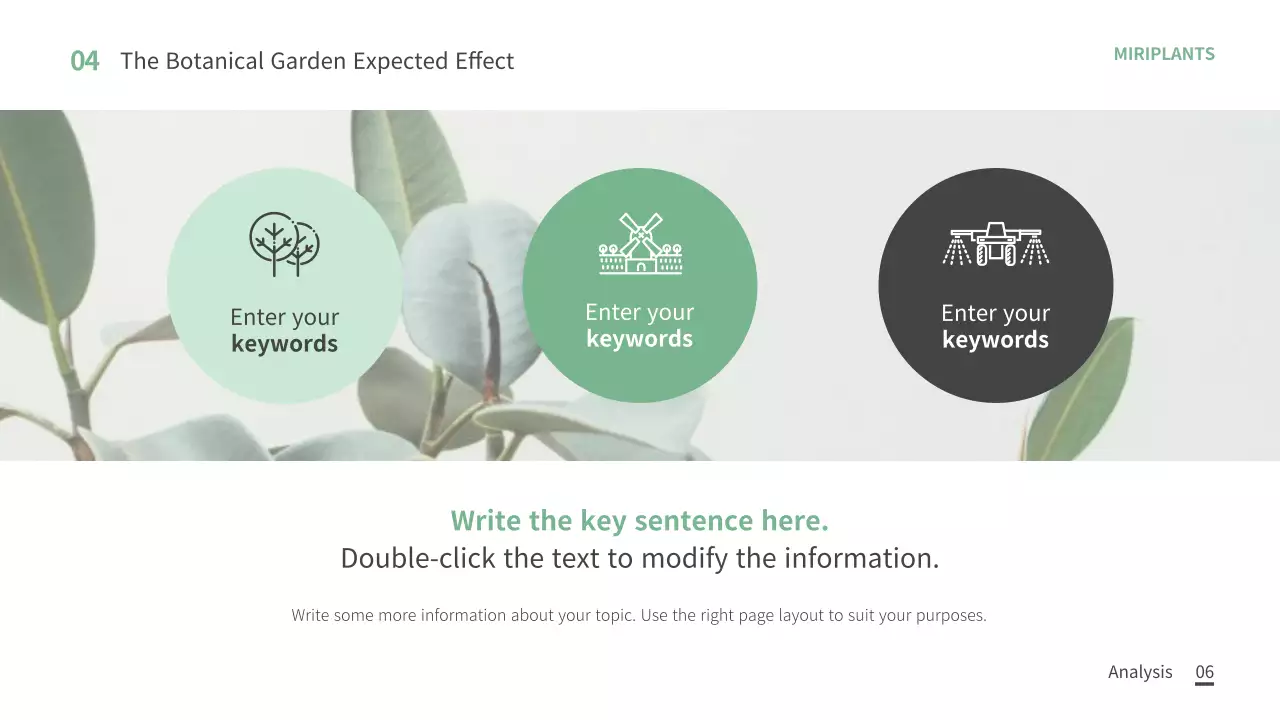 Green & White Theme Plant Template