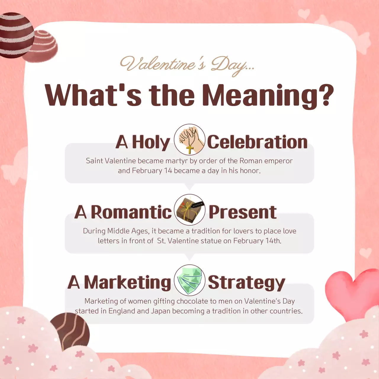 Valentine's Day theme with pink tone cute and warm hand drawing concept