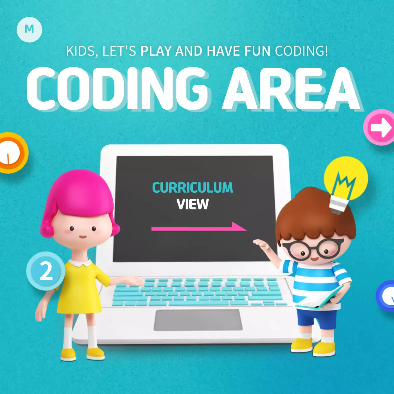 Blue Animation Coding Class Invitation Instagram Post