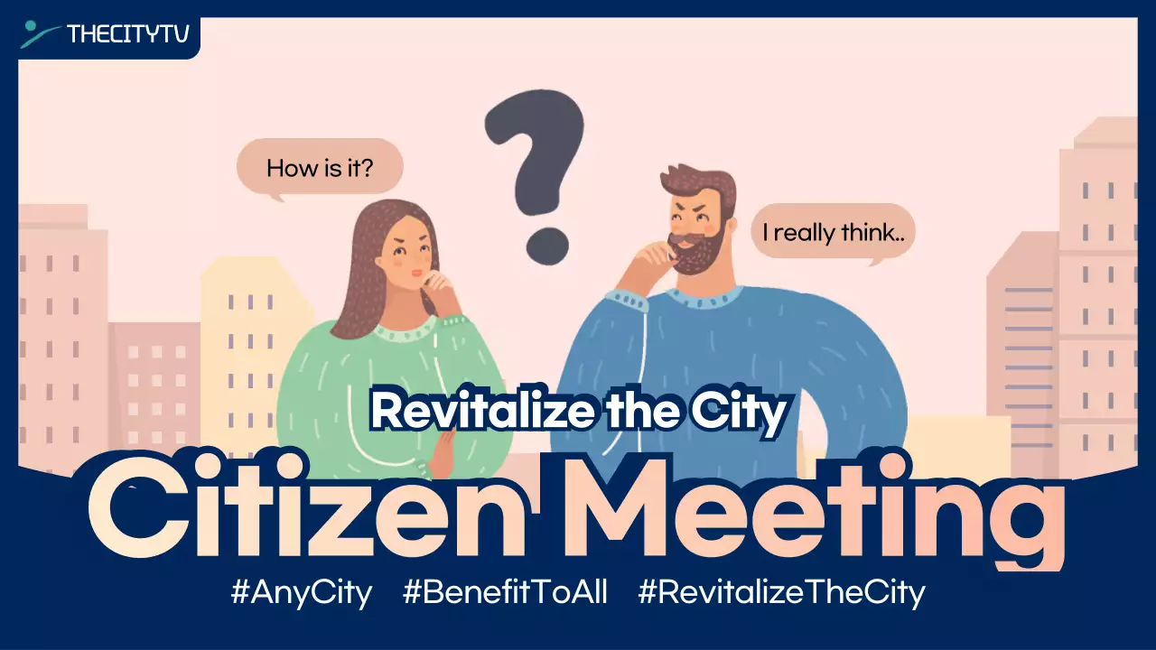 Pengumuman Kota Modern Biru di YouTube Thumbnail