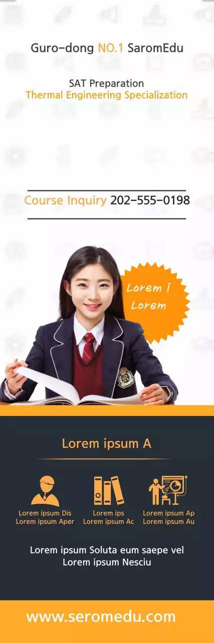 Faixa de promoção da educação profissional laranja