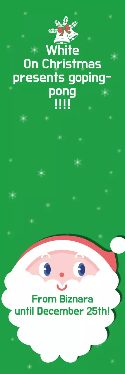 Banner de anúncio festivo de Natal verde