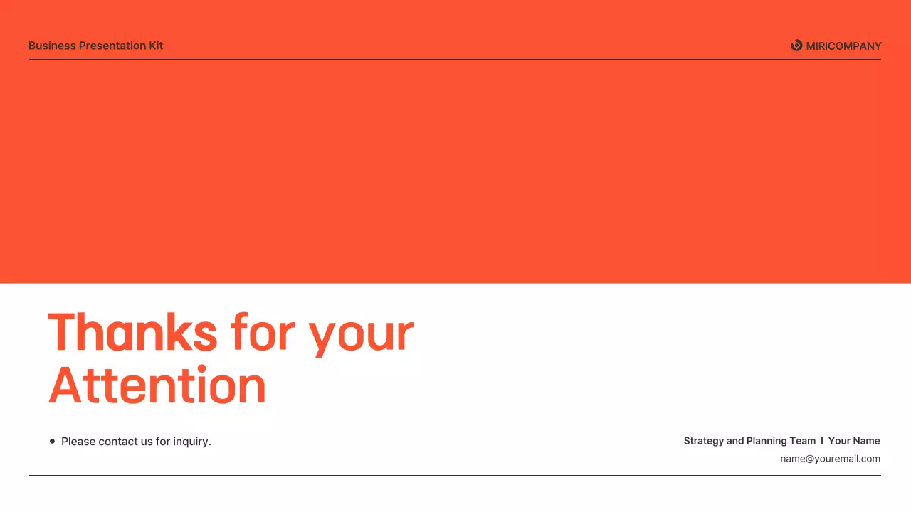 Orange and gray business report presentations