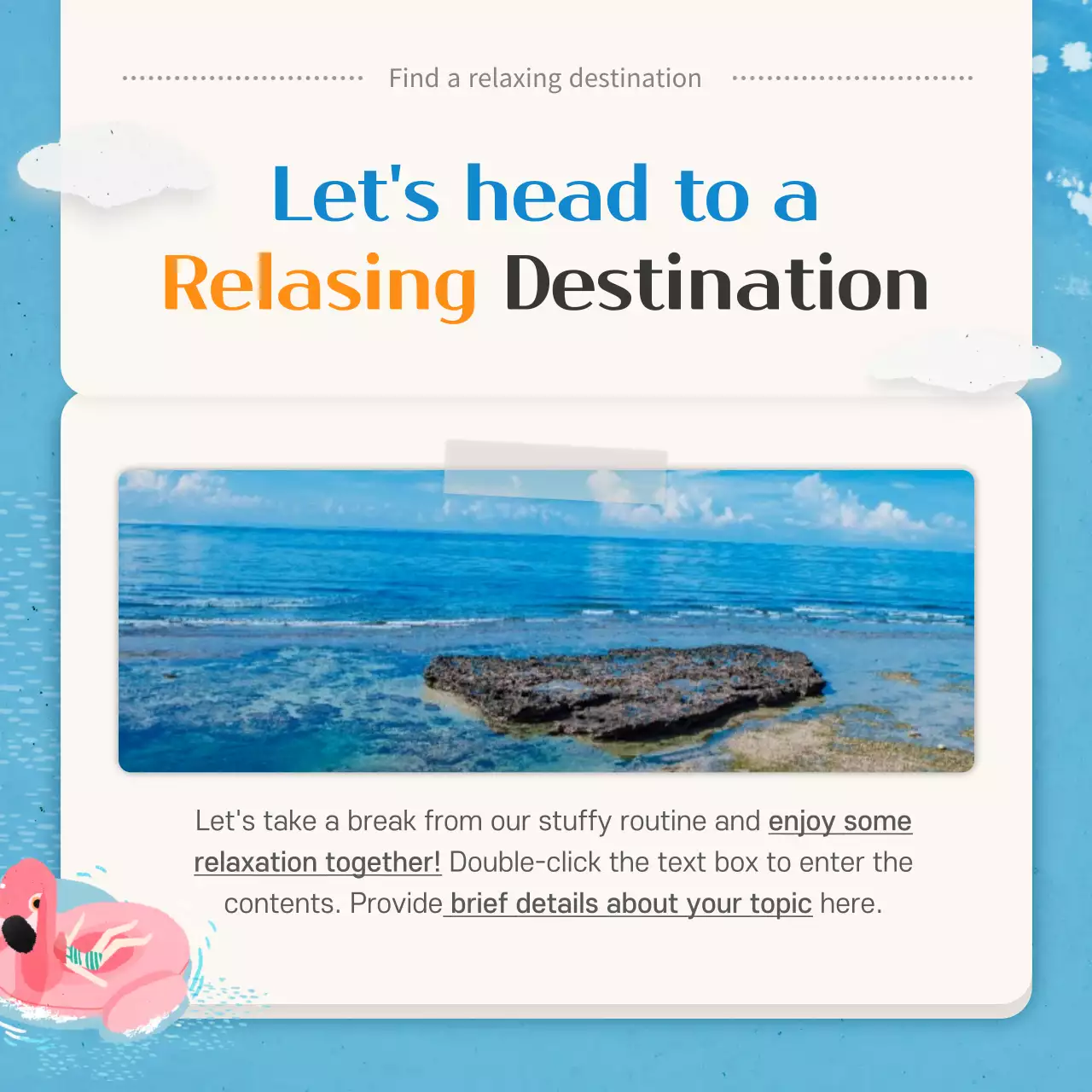 Blue Aesthetic Travel Guide Instagram Carousel