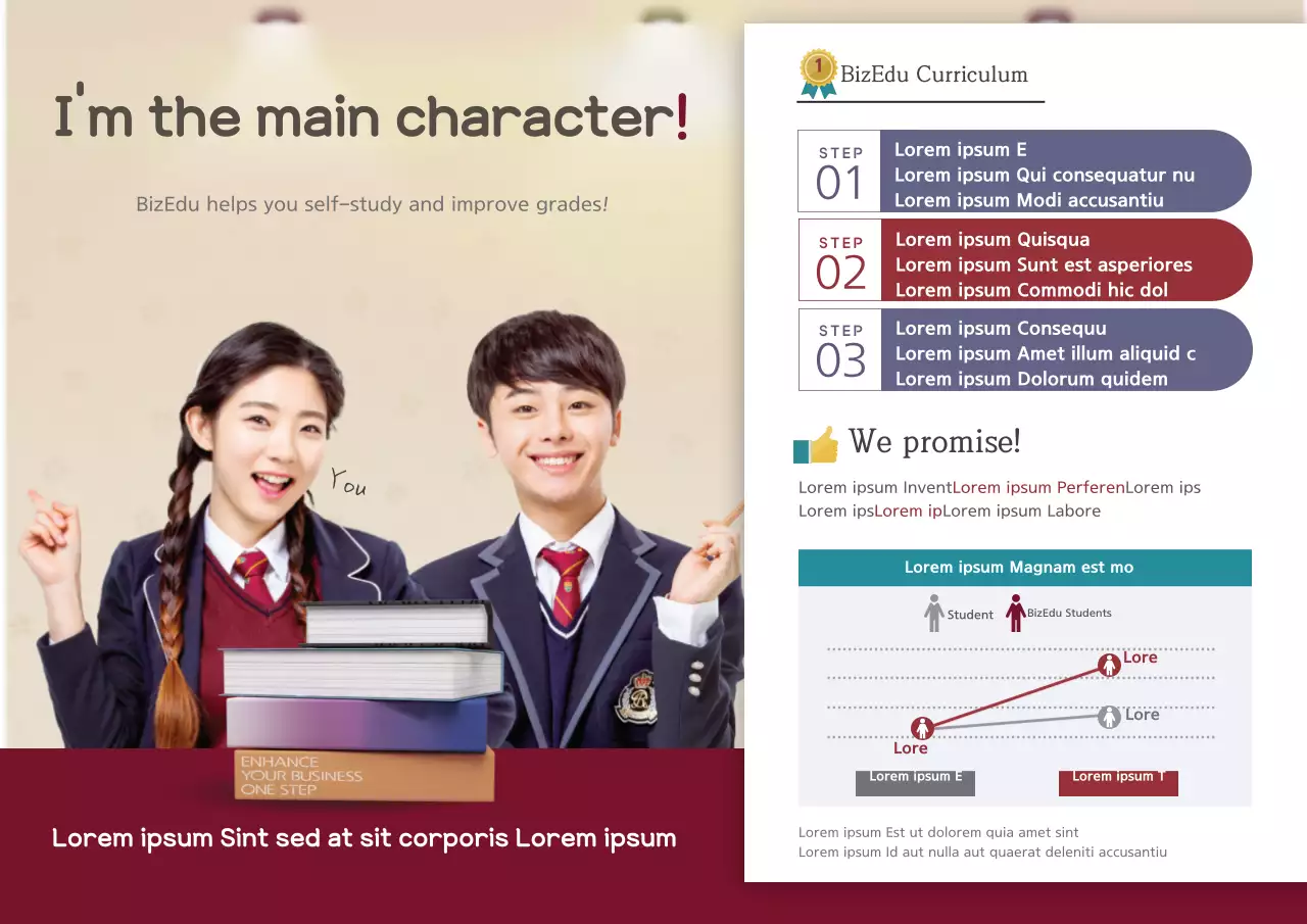 Poster hướng dẫn giáo dục hiện đại màu be