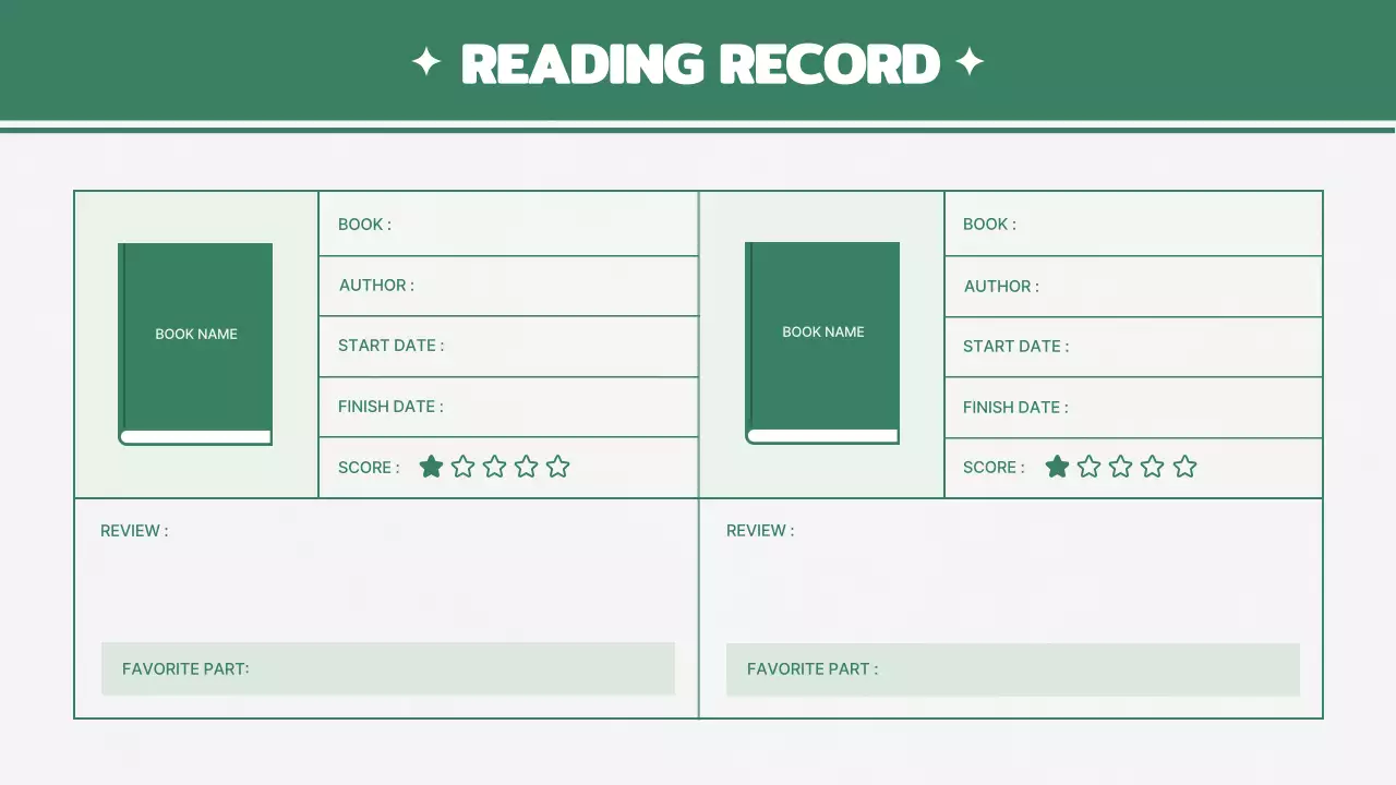 green hobby record diary