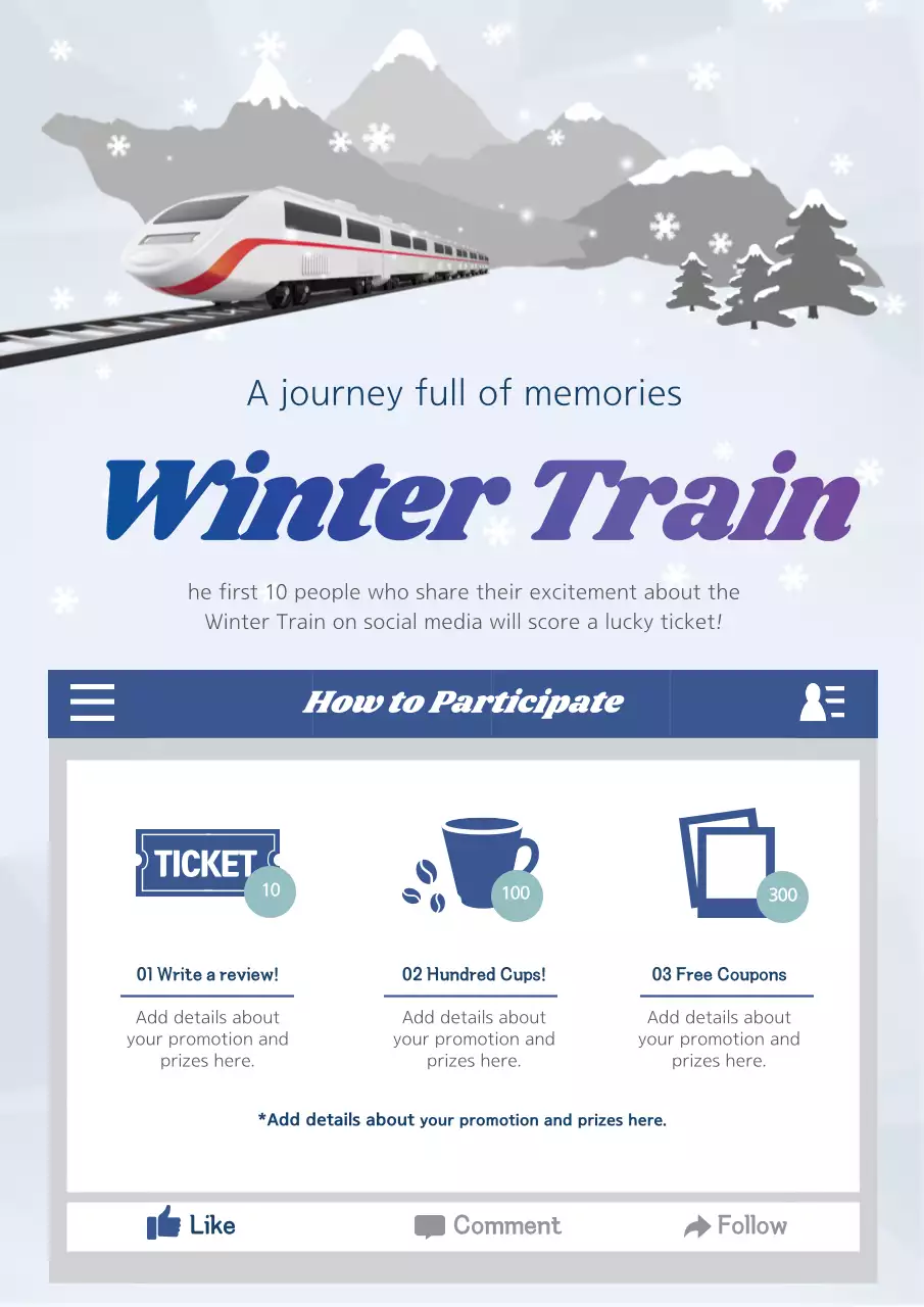 Blue Modern Travel Promotion Poster