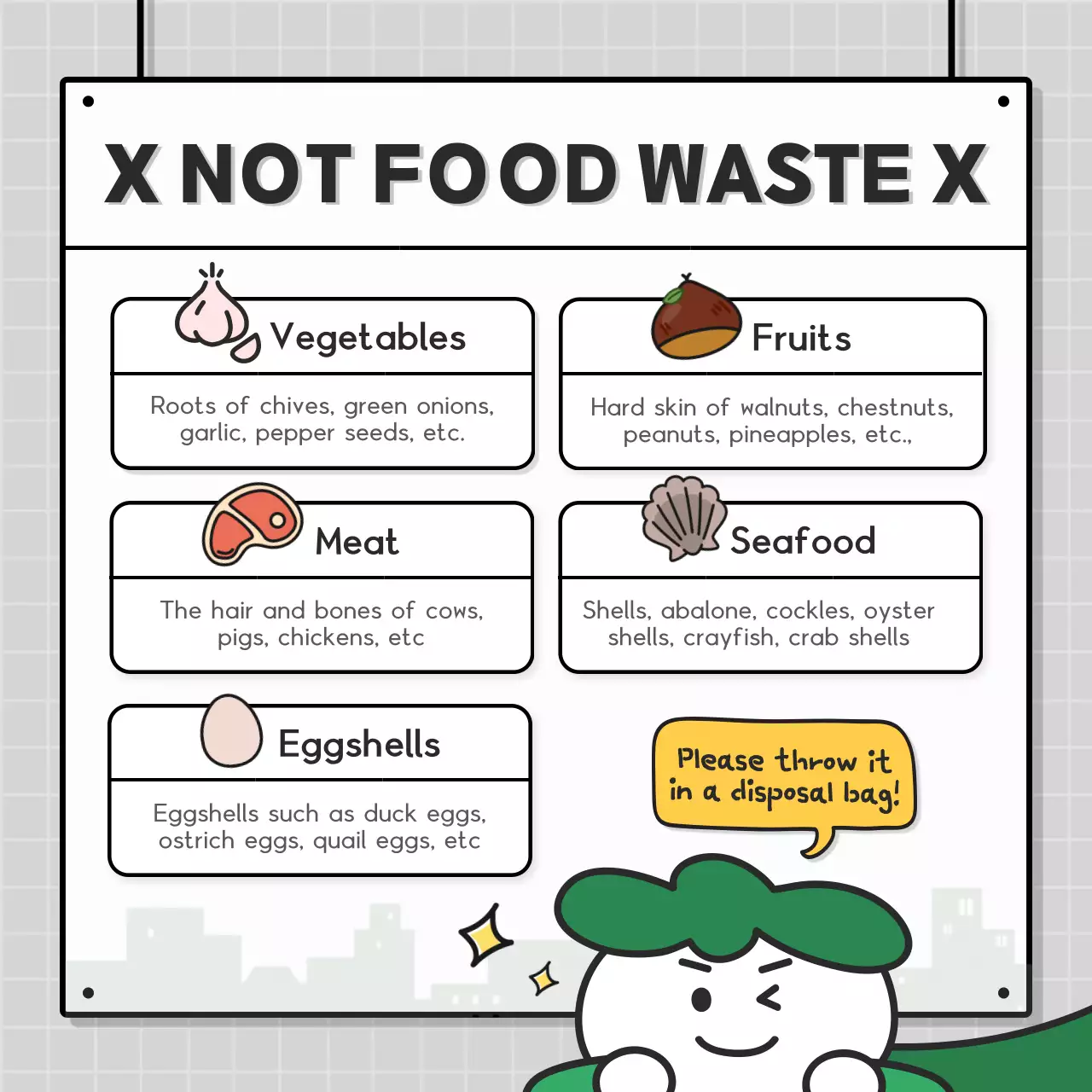 Green Simple Waste Guide Instagram Carousel