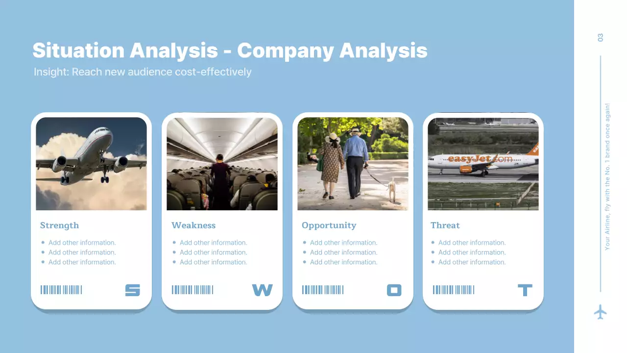 Blue Modern Airline Presentation