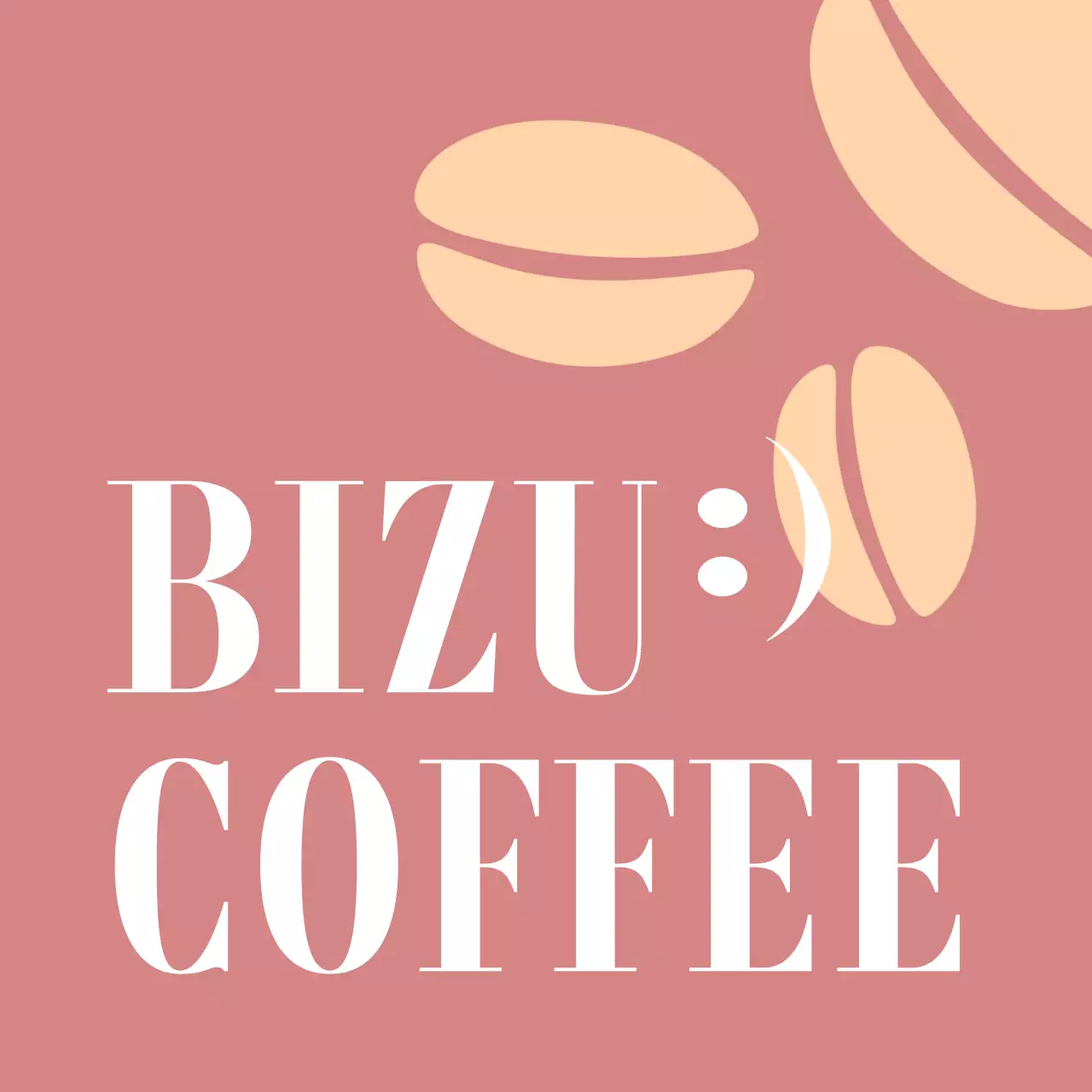 Khuyến mãi quán cà phê cổ điển với hình minh họa văn bản hạt cà phê màu đỏ nâu nhạt và trắng vàng nhạt