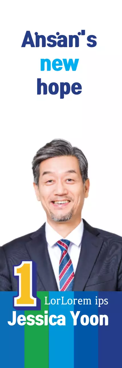 Banner de promoção eleitoral profissional azul