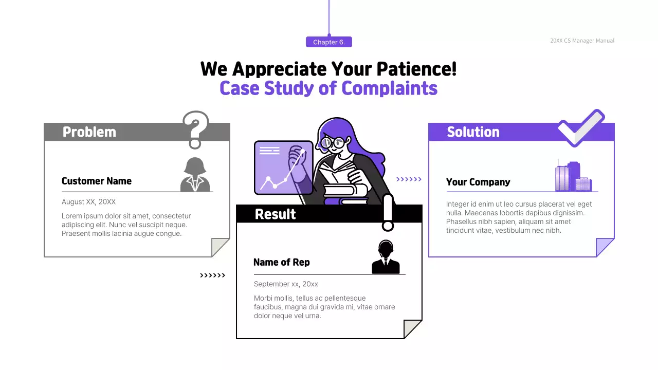 Purple Modern Customer Manual Presentation