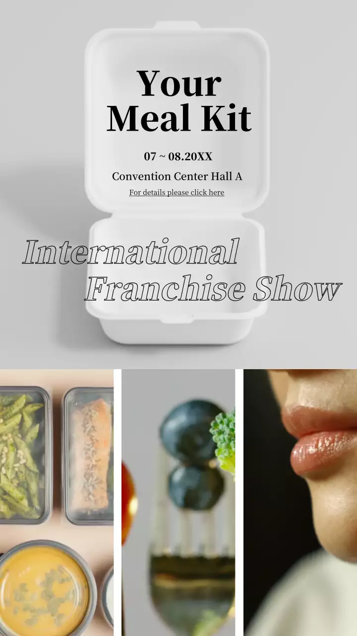 화이트 모던 푸드 프로모션 인스타그램 포스트